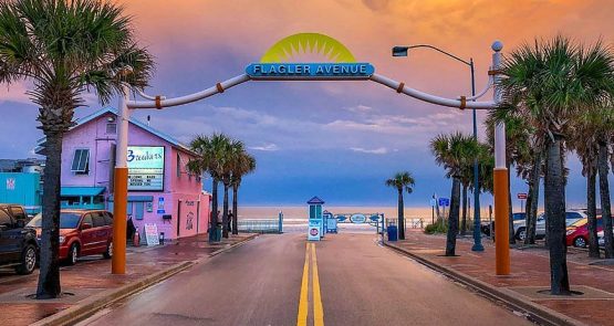 Flagler Avenue at Sunset